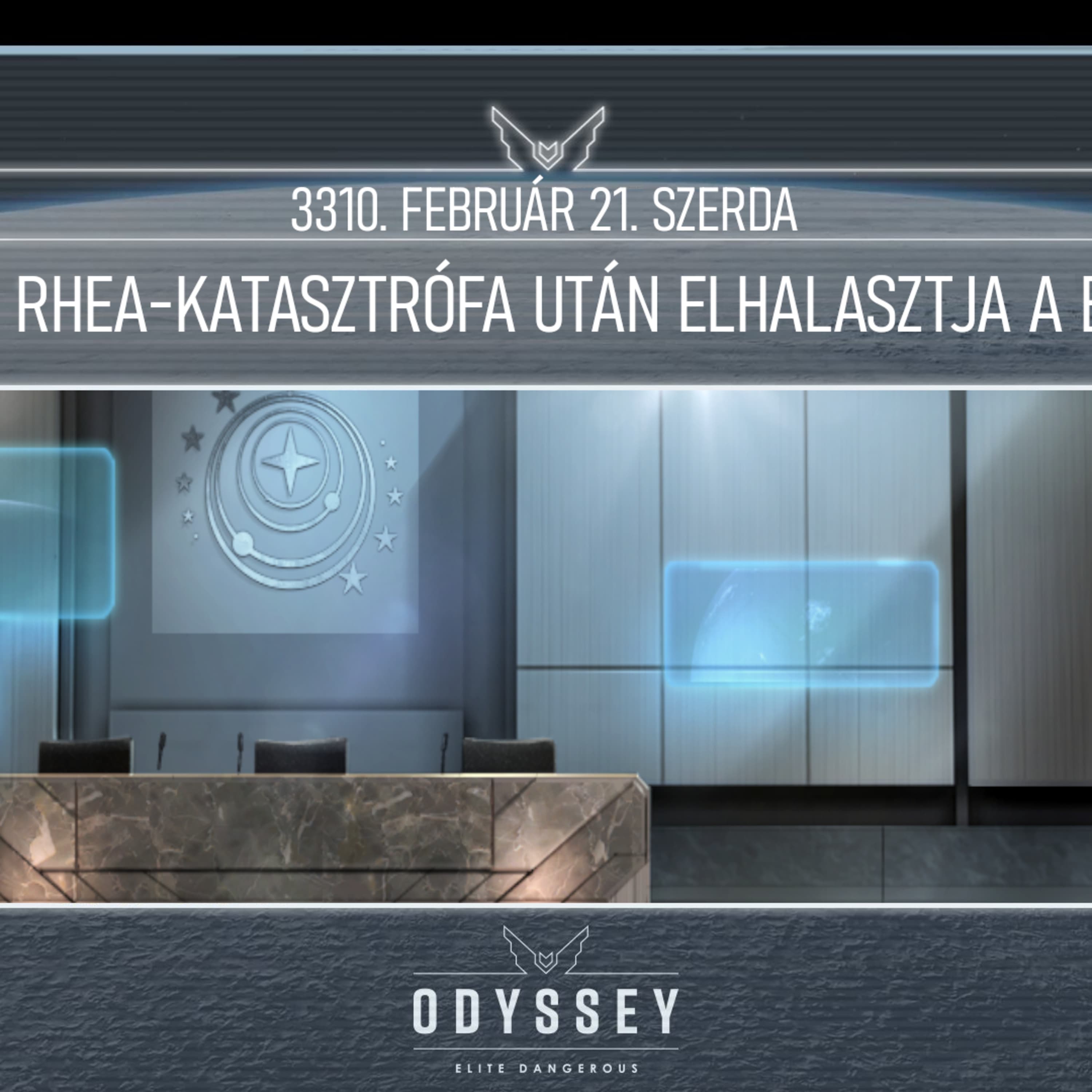 Galnet hírek: 3310. február 21.szerda - Winters a Rhea-katasztrófa után elhalasztja a beiktatást