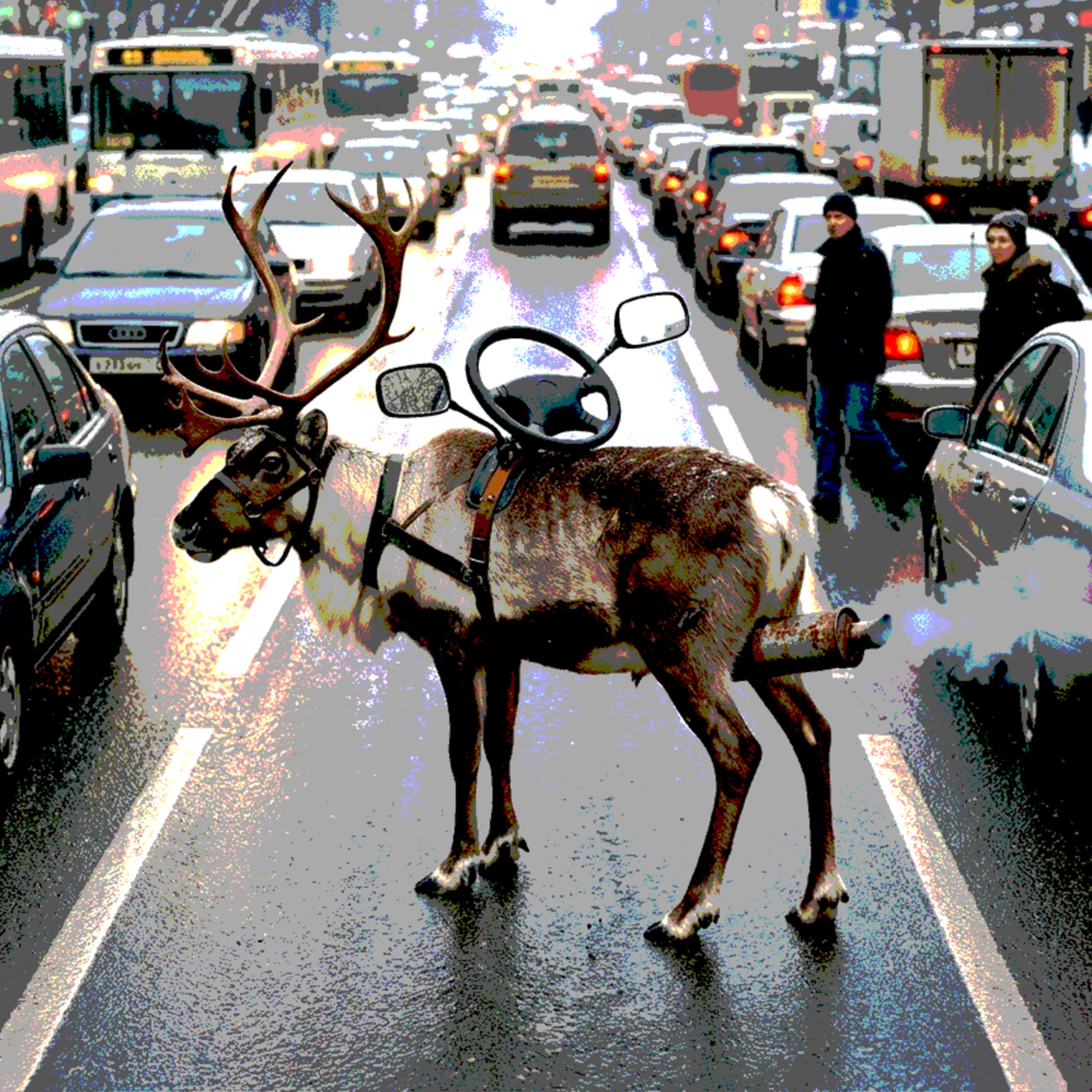 #270 - Karácsonykor autónak öltöztetni a rénszarvast