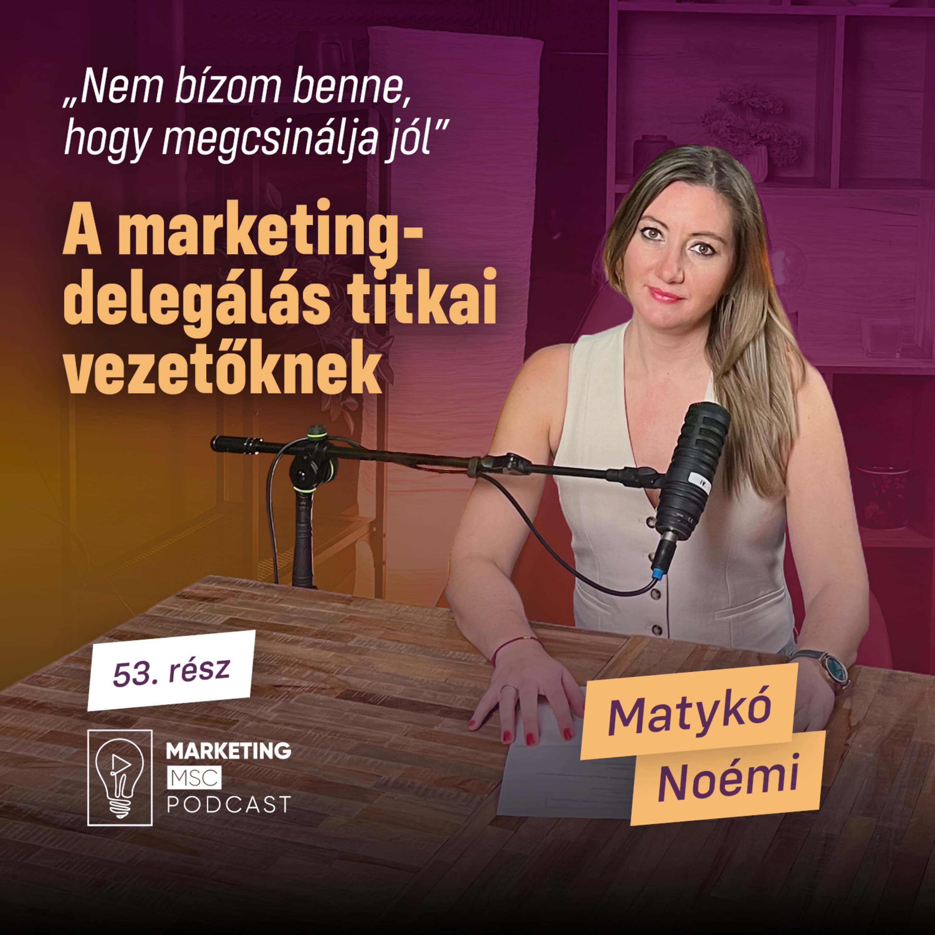 #53 „Nem bízom benne, hogy megcsinálja jól” - A marketingdelegálás titkai vezetőknek