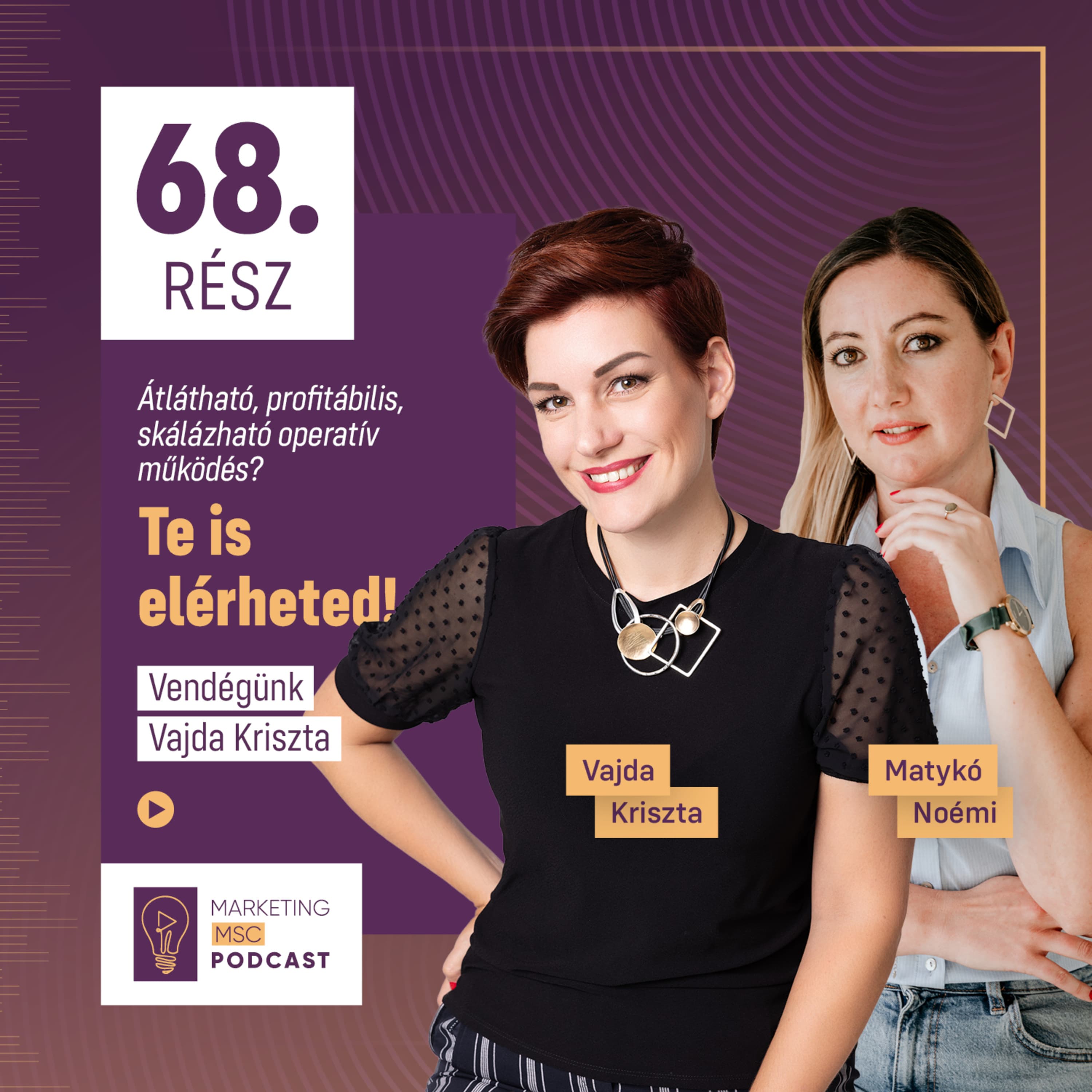 #68 Átlátható, profitábilis, skálázható operatív működés? Te is elérheted! Vendégünk Vajda Kriszta