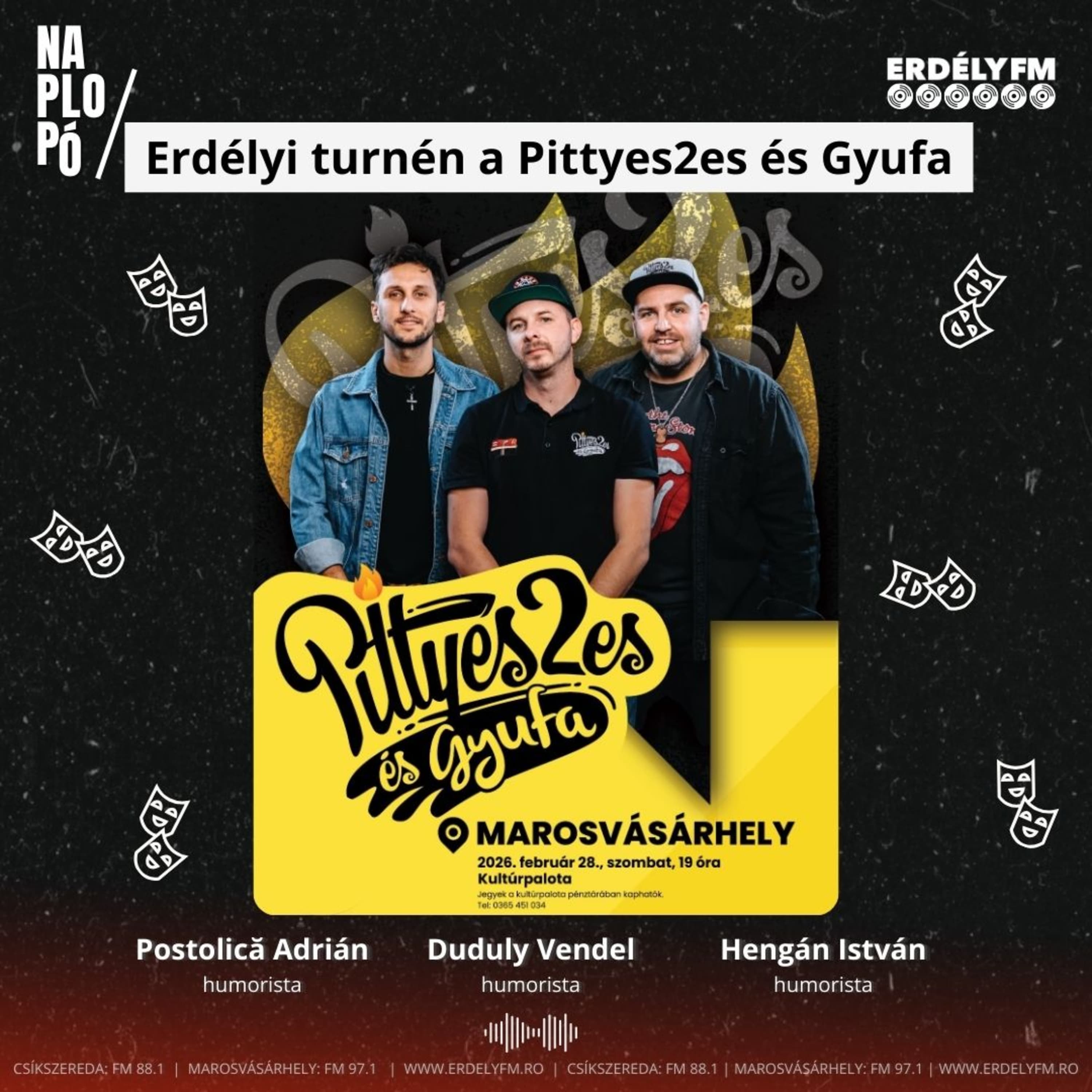 Erdélyi turnéval ünnepel a Pittyes2es és Gyufa