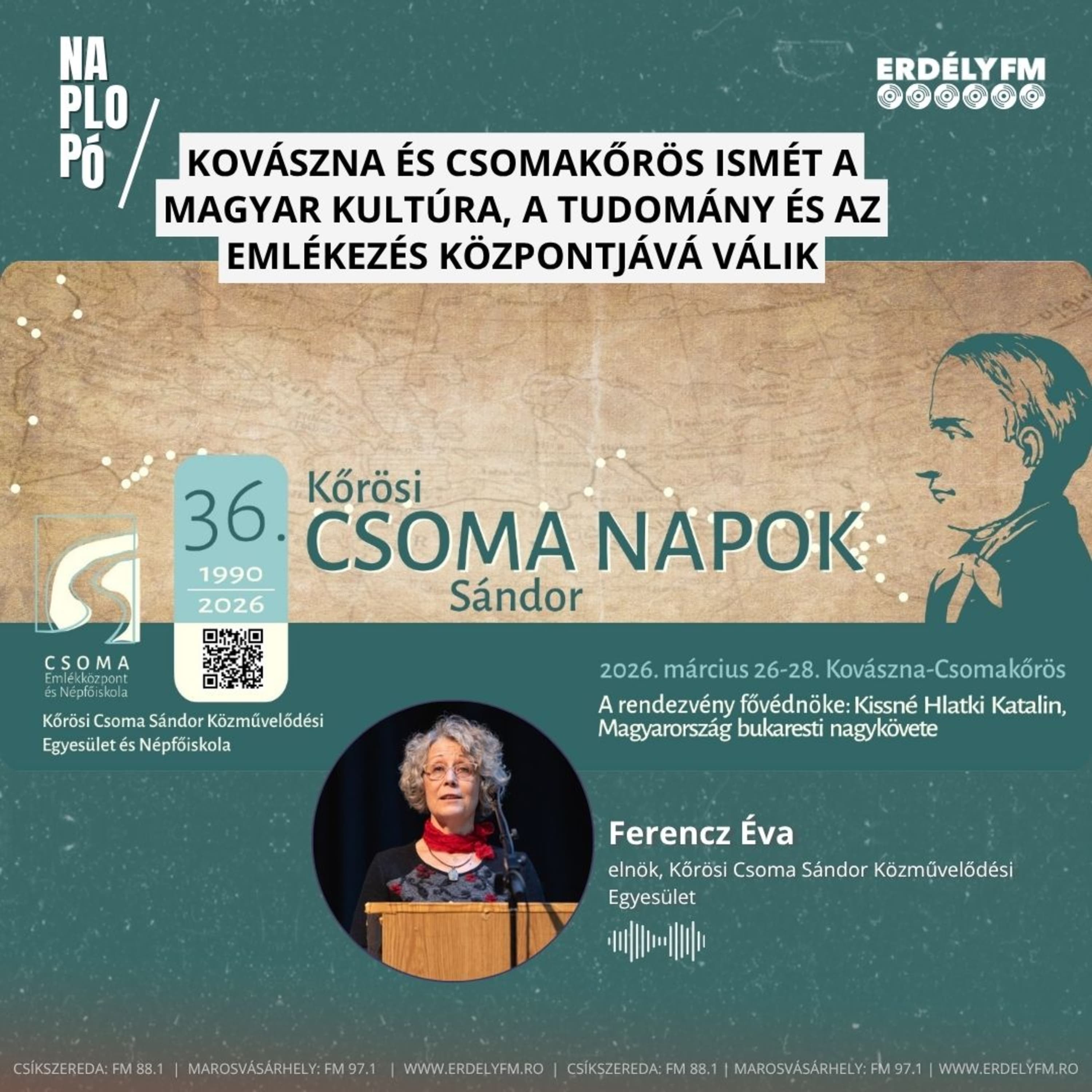 Kovászna és Csomakőrös ismét a magyar kultúra, a tudomány és az emlékezés központjává válik