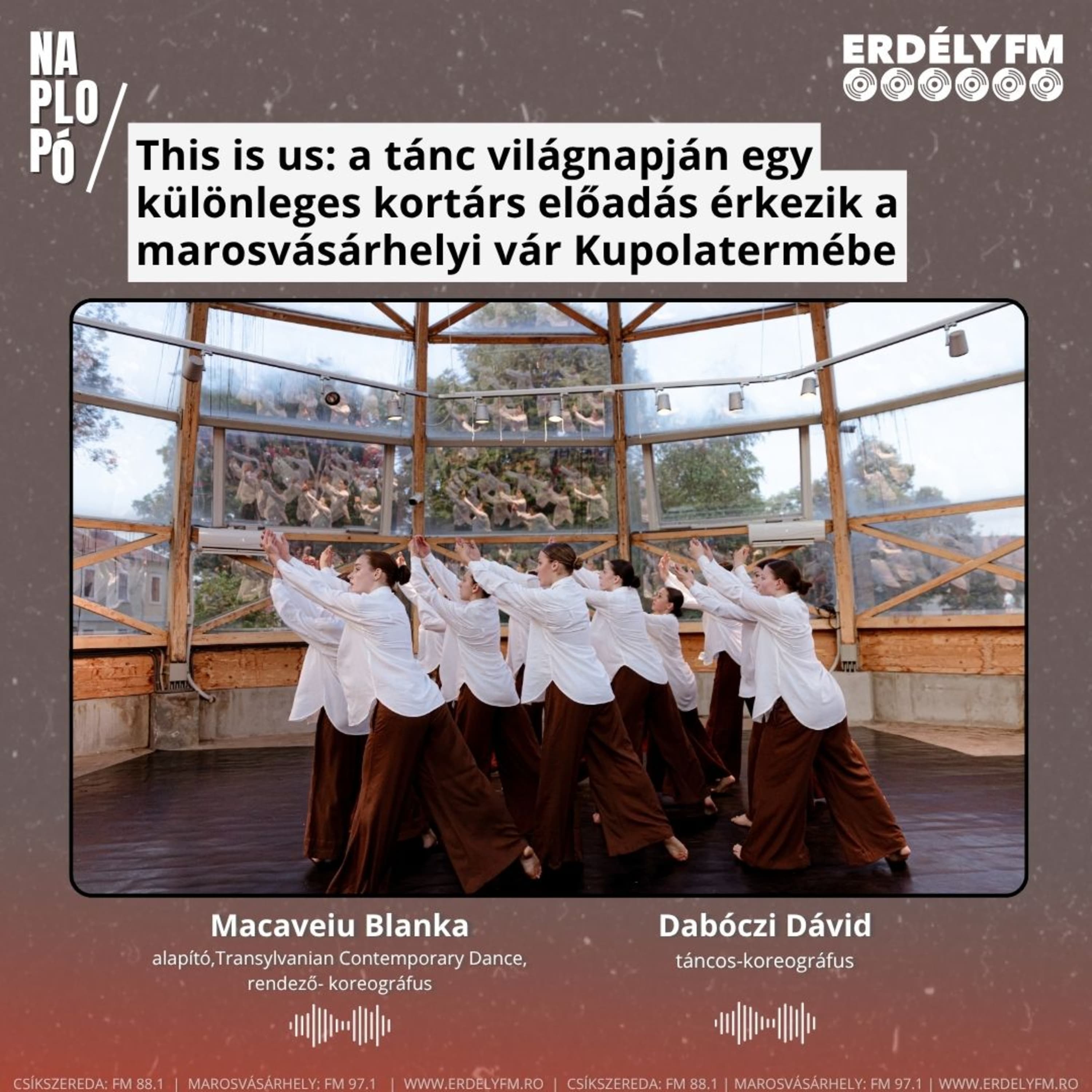 This is us: a tánc világnapján egy különleges kortárs előadás érkezik a marosvásárhelyi vár Kupolatermébe
