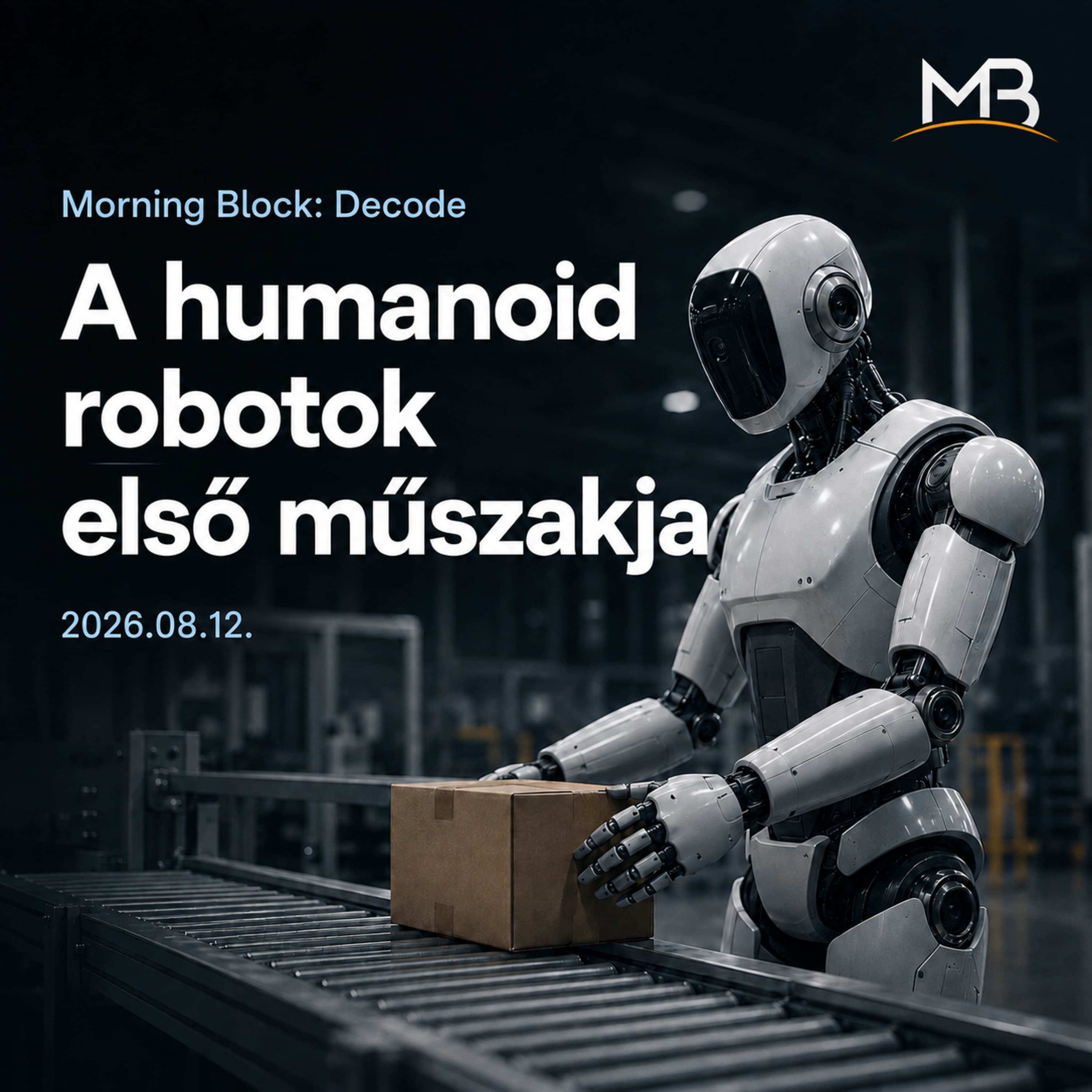 Morning Block: Decode — A humanoid robotok első műszakja. 2026.08.12.