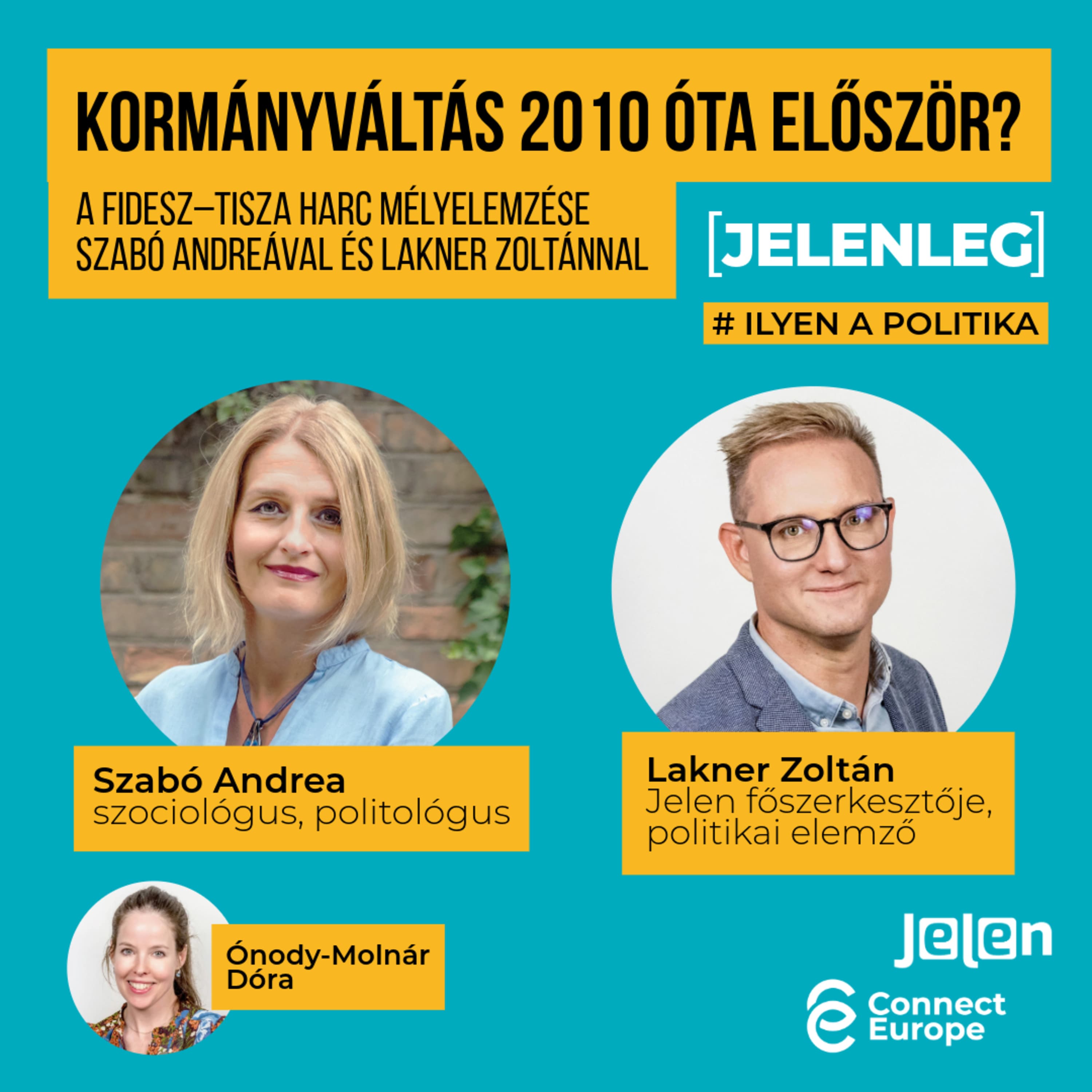 Kormányváltás 2010 óta először? A Fidesz–Tisza harc mélyelemzése Szabó Andreával és Lakner Zoltánnal